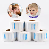 Papier de protection jetable pour le cou du barbier |   Bandes de cou extensibles et imperméables pour salons de coiffure |   Rouleau de papier absorbant auto-adhésif pour barbier