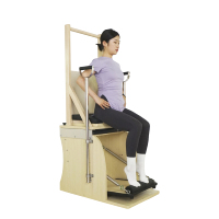 Chaise Wunda et baril d'échelle combinés en bois MJD, équipement de Pilates portable et réglable pour l'entraînement en studio