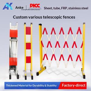 Valla de Seguridad de Acero Inoxidable con Aislamiento de Fibra de Vidrio, Tubo Telescópico, Valla Plegable Móvil para Construcción Eléctrica, Rejilla Protectora - Product Image 1