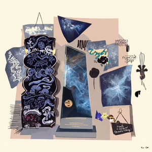 Premio de Cristal de Nuevo Diseño DT Spot Goods - Trofeo de Cristal Creativo con Forma de Ola y Base Gris - Regalo Empresarial Personalizable al por Mayor - Product Image 3