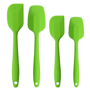 Ensemble de spatules en silicone réutilisables avec logo personnalisé, 6 pièces, OEM ODM, ensemble de grattoirs de cuisine - Product Image 1