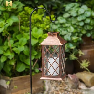 Linterna solar retro impermeable al aire libre con fuente de luz LED de efecto llama para decoración de jardín - Product Image 6