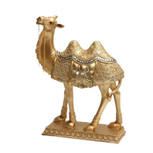 Décoration d'intérieur de luxe, statue de chameau en résine moderne, sculpture d'art de chameau arabe, objets décoratifs pour le salon, ornement de table - Product Image 1