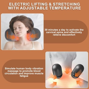 Cervical Spine Electric Massage Pillow <b>with</b> Timing <b>Control</b> <b>USB</b> Plug-in Vibration Heating & Traction for Neck & Shoulder Massager - Product Image 3