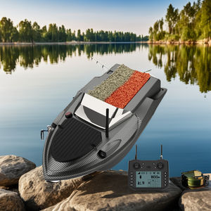 أسماك الشبوط الترفيهية والصيد RC مع جهاز تحكم عن بعد ذكي تشمل السفينة السوداء البرتقالية المتداخلة - Product Image 3