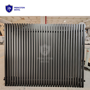 Panneau de clôture en alliage d'aluminium noir OEM et ODM, largeur 2,2 m, revêtement 3D, design moderne pour maisons de jardin - Product Image 2