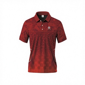 Men's Casual Short Sleeve Printed Golf <b>Shirt</b> 100% Polyester Breathable <b>Fringe</b> Design Satin Fabric Digital Printing - Product Image 2
