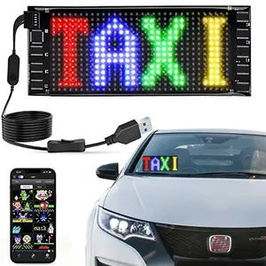 LED per auto segno digitale Bluetooth App LED moduli di controllo fai da te segno di scorrimento programmabile per auto 5V LED piastra 7*17cm