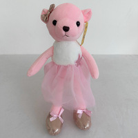 Ours et lapin en peluche personnalisés en polyester super doux, animaux en peluche pour bébés garçons, mascotte avec des designs personnalisés