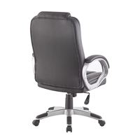 Chaise de bureau exécutive en cuir à dossier haut, pivotante, réglable en hauteur, avec accoudoirs rembourrés pour le bureau et la maison