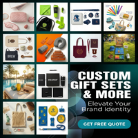 Ensemble cadeau d'entreprise personnalisé avec logo, noir mat, comprenant un carnet, un gobelet, un stylo, une clé USB, un tapis de souris, pour clients VIP d'entreprise