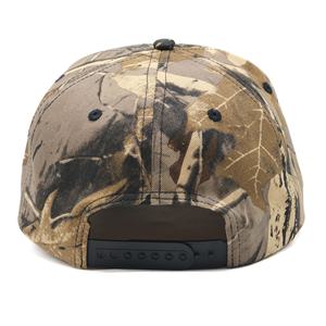 कस्टम कढ़ाई फ्रंट लोगो के साथ कैमो 5 पैनल स्नैपबैक हैट फ्लैट ब्रिम - Product Image 5