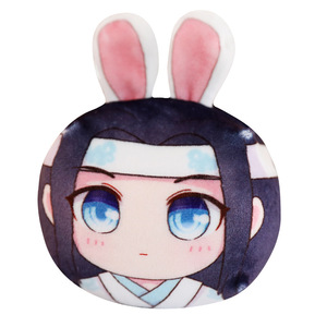 Juguete Suave y Agradable al Tacto, Mini Almohada Personalizada con Diseño de <span class=keywords><strong>Anime</strong></span> Impreso en 3D, Llavero con Forma de Bola <span class=keywords><strong>Chibi</strong></span>, con Cuerda para Colgar y Hebilla de Metal - Product Image 4