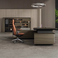 Bureau de direction au design moderne Table de bureau extensible en bois pour directeur et patron Mobilier d'ordinateur élégant