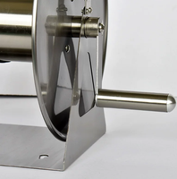Vente directe usine Dévidoir de tuyau d'arrosage de jardin ANSI portable en acier inoxydable anticorrosion avec poignée télescopique réglable et autoportante