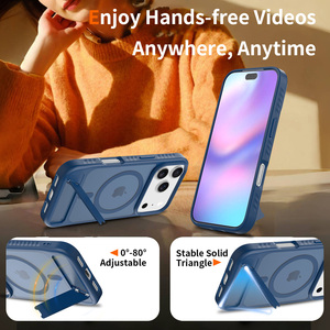 Funda Magnética Antigolpes para Teléfono Móvil con Soporte Integrado, Diseño Nuevo, para iPhone 16 17 18 Pro Max, Protección Premium en la Parte Trasera - Product Image 4