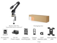 Servo Bus Serial Torsi Tinggi, Kit Lengan Robot Desktop RoArm-M2, Berbasis ESP32, 4-DOF