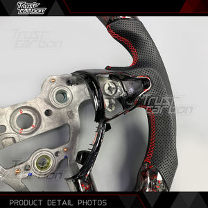 Volante de Fibra de Carbono Forjado Personalizado para Hyundai Elantra <span class=keywords><strong>N</strong></span>, I30 <span class=keywords><strong>N</strong></span>, <span class=keywords><strong>I20</strong></span> <span class=keywords><strong>N</strong></span>, Veloster <span class=keywords><strong>N</strong></span>, con Pantalla LED Inteligente de RPM - Product Image 4