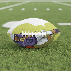 NOUVEAU Ballon <span class=keywords><strong>de</strong></span> rugby personnalisé américain pour adultes et jeunes, entraînement en plein air, logo <span class=keywords><strong>de</strong></span> rugby, <span class=keywords><strong>photo</strong></span>, imprimé en 3D, cuir, antidérapant - Product Image 1