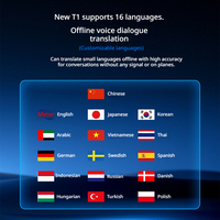 Registratore Vocale con Controllo App, Trascrizione e Traduzione, Nuovo T1 AI 144 Lingue, 0.5s Veloce, Chat di Gruppo, Videochiamata, Personalizzabile/All'ingrosso, Lega di Alluminio