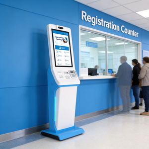 Kiosque <span class=keywords><strong>de</strong></span> santé et <span class=keywords><strong>terminal</strong></span> <span class=keywords><strong>de</strong></span> télémédecine intégré pour consultation à distance, adapté aux unités hospitalières et aux établissements médicaux - Product Image 2