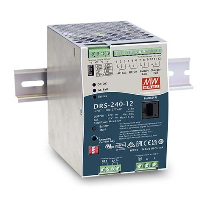 Mean Well DRS-240-48 240W 48V AC-DC Single Industry DIN Rail Power Supply