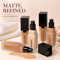 Fard à joues longue tenue, fond de teint correcteur, marque privée, aspect naturel, maquillage longue durée