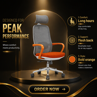 Ergonomic Mesh Office Chair Swivel Desk Seat Breathable High Back Computer Chair for Home Office