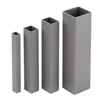 Tube rectangulaire Baode noir galvanisé à chaud 30x60mm, norme ASTM, pour rampe d'escalier, approvisionnement stable