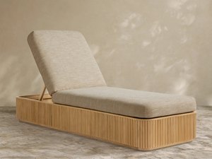 Muebles <span class=keywords><strong>de</strong></span> Jardín Modernos y Lujosos para Piscina y Patio, Tumbona <span class=keywords><strong>de</strong></span> Teca Resistente - Product Image 1