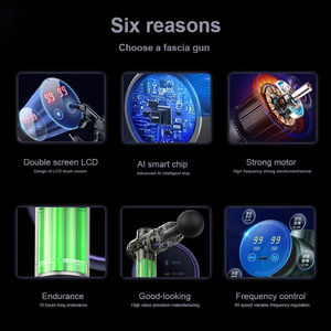 Pistola de Masaje Muscular de Tejido Profundo Inalámbrica Portátil para Deportes con Pantalla Táctil Lcd de 30 Velocidades y Vibración Corporal - Product Image 3