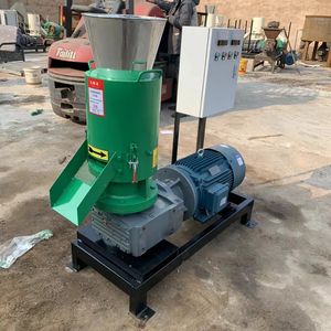 Ligne de machines de granulation de granulés de sciure de bois à partir de déchets de biomasse avec moteur à roulement à billes en acier inoxydable à haute efficacité - Product Image 3