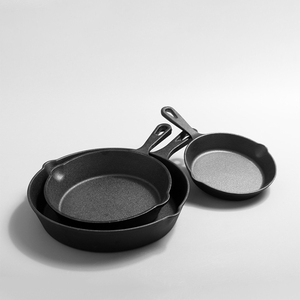 Chảo gang đúc truyền thống Trung Quốc không tráng phủ, chống dính, kích thước 10-30cm, bán buôn, dùng để nướng bít tết - Product Image 2