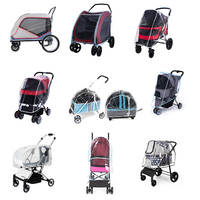 Chariot pour animaux de compagnie Wangmao, petits chiens, 4 roues, pliable, léger, facile à assembler, poussette pour chiots, poussettes pour chiens et chats