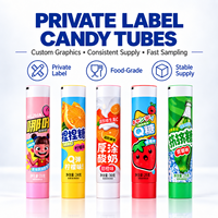 Tubes d'emballage alimentaire laminés pour bonbons, conteneurs souples en aluminium et plastique, tubes à confiture personnalisés imprimés UV 12,7-35 mm