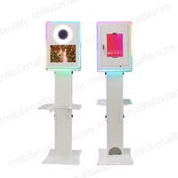 Cangkang Booth foto DSLR dua sisi, untuk Surface Pro dan iPad Selfie Booth foto kios kamera Printer foto harga mesin