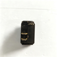 Interrupteur à bascule SPST marche/arrêt 3 broches DC12V à LED unique, lentille remplaçable encastrée pour voiture, camping-car, yacht, marine