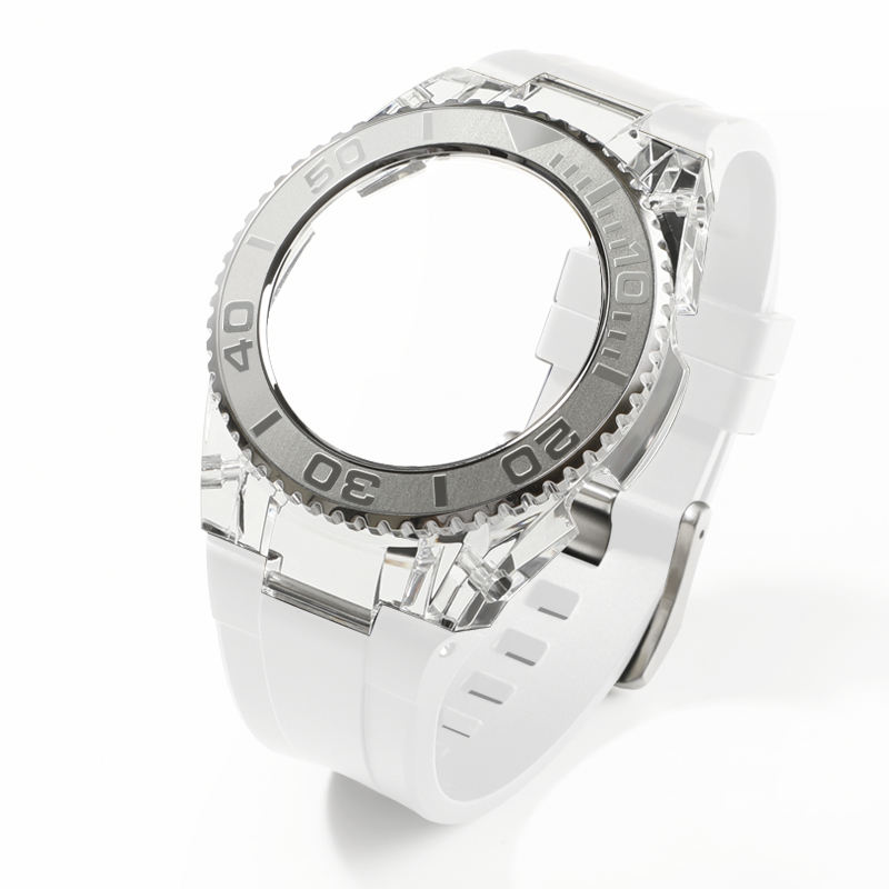 Lunette blanche et argentée