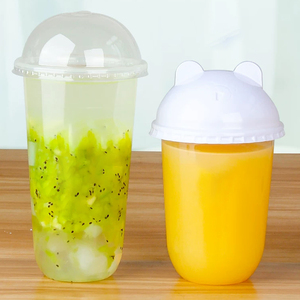 Hot Selling Disposable 360ml 500ml 700ml Transparent U Shape PP <b>Plastic</b> <b>Cup</b> OEM/ODM Customizable Printing for Milk Tea Coffee - Product Image 2