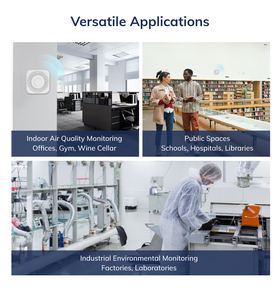 CO2 TVOC温度PM2.5 HCHOオールインワンLoRaWANメーターポータブルスマートLoRa屋内周囲空気品質検出器モニターセンサー - Product Image 3