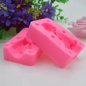 OEM天使女孩男孩造型婚礼女孩软糖diy硅胶模具DIY烘焙3D装饰石膏模具蜡烛