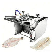 Machine à éviscérer le poisson en acier inoxydable pour table, pour retirer la peau des filets de tilapia et de saumon, idéale pour les petites boutiques de fruits de mer