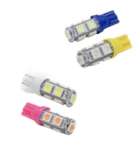 Perfect LED 12V T10 9SMD 1W 5050 9 SMD 192 168 194 W5W white/blue/red/green/yellow/pink LED Side Light Wedge Bulb Lamp