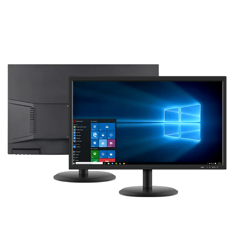 Moniteur LCD professionnel pour le travail à domicile 18.5 21.5 24 27 pouces, écran LED Lcd 12V, ordinateur de bureau