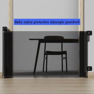 Pagar pengaman untuk penggunaan di rumah pagar pembatas pagar pengaman dapat ditarik bebas untuk hewan peliharaan bayi aman tersedia - Product Image 2