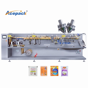 Double Outlet Pouch Roll Film Filling-Sealing And Packing <strong>Machine</strong> For Flat Bag With CE Certification - Product Image 1