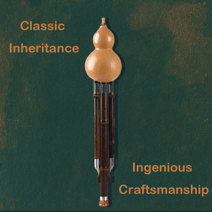 Hecho a mano de bambú púrpura <span class=keywords><strong>Hulusi</strong></span> instrumento Musical tradicional chino tres tonos doble vicio sonido cucurbitáceas patrón de <span class=keywords><strong>flauta</strong></span> - Product Image 2