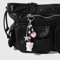 Nouveau Porte-clés Chat Rose Doux et Moelleux 2026 – Accessoire Esthétique Y2K pour Téléphone, Sac à Main et Breloque pour Filles