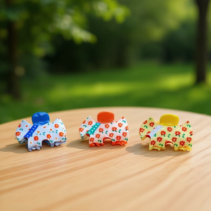 Pince à cheveux en forme de fleur de 7 cm pour chiot West Highland White Terrier - Product Image 2