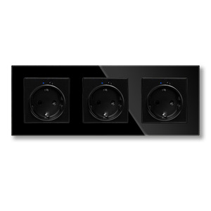 Cross Border 86 Loại Tiêu Chuẩn Châu Âu Graffiti Wifi Ổ Cắm Thông Minh Tempered Glass Bảng Điều Chỉnh A + C Sạc Ali Ce Bằng Giọng Nói Tường Cắm - Product Image 1